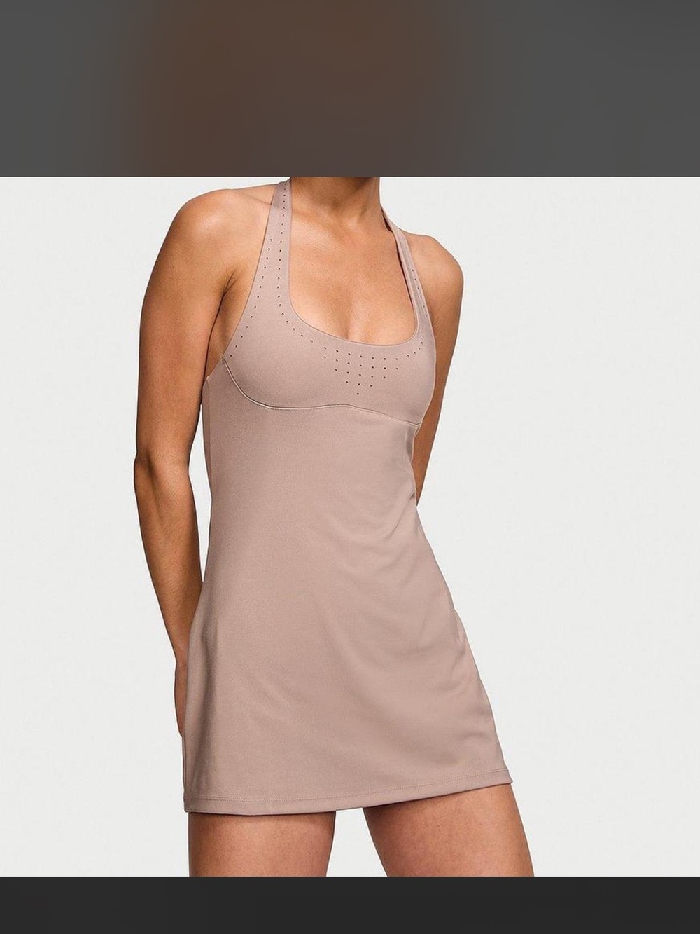 Victoria's Secret Sport Perforated Stretch Halter Active Dress NWT Size Small